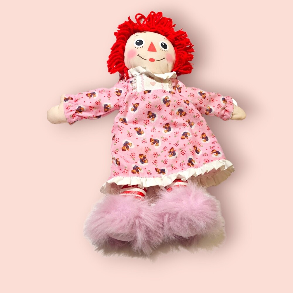 vtg Bedtime Raggedy Anne plush